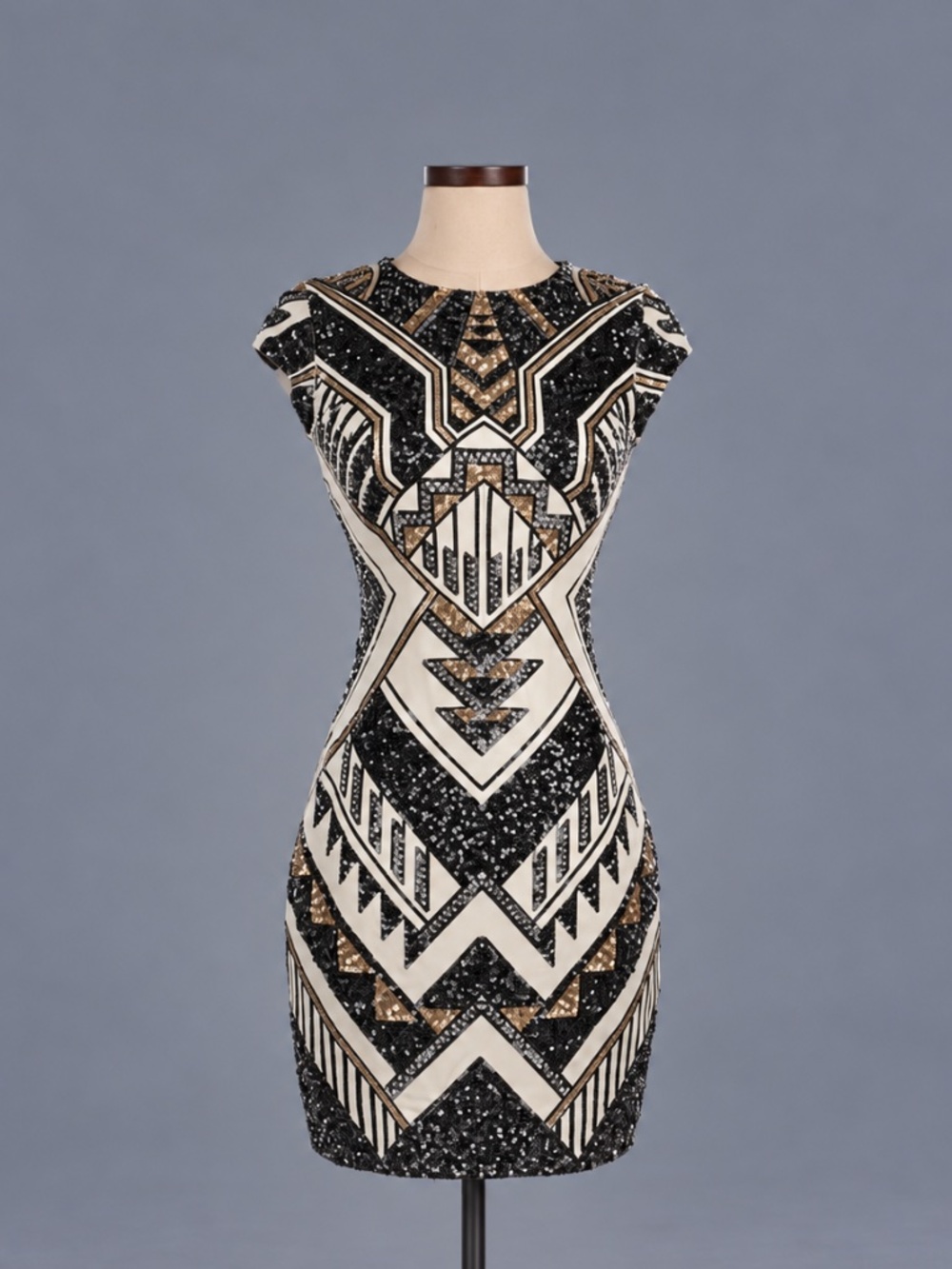 Express Art Deco Sequin Mini Dress – Size XS NWT